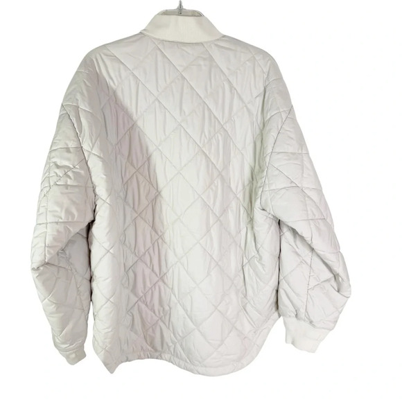 ARITZIA Wilfred Pavant Quilted Jacket Water Repellant Barn Coat Cream Size M - Picture 8 of 16
